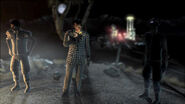 Benny with members of the Great Khans in the intro of Fallout: New Vegas