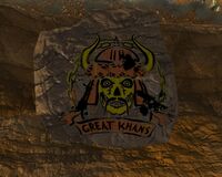 Fallout New Vegas Great Khan Sign In Red Rock Canyon (2)