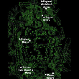 Arlington Cemetery map