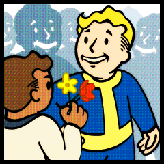 I can't help but post this happy picture (from Fallout Wiki) : r/Fallout