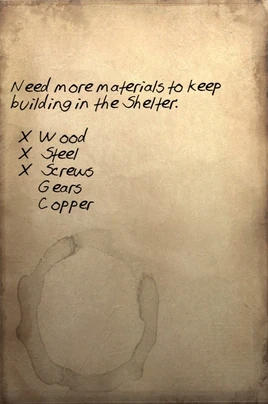 Shelter-building supplies