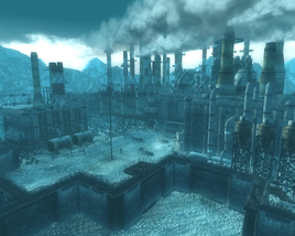 FO3 Chinese Occupied Refinery overlook.png