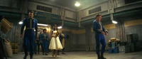 FOTV S01E01.The.End. (8).jpg (983 KB) Lucy meeting her future husband at the entrance to Vault 32