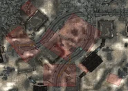 Minefield arkansas traps.jpg (254 kB) Minefield en el G.E.C.K. - Caminar por las zonas en rojo provoca que Arkansas dispare a los autos, minas u otros objetos si es que existen (incluso no siendo hostil)