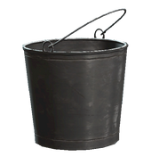 Untarnished metal bucket