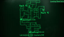 Vault 92 living quarters loc map