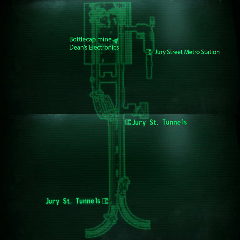 Fallout 3 East Metro Map Map for PlayStation 3 by jekoln - GameFAQs