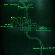 Die Ingame-Karte der Museum Metro Station