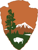 Real-world NPS logo seen on the Bunker Hill plaque