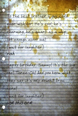 Birthday toast drafts