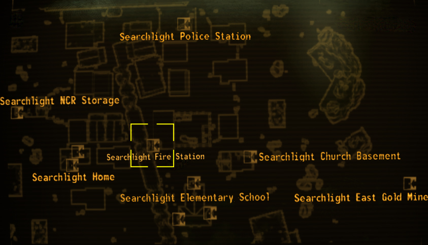 Where is the camp Searchlight Fire Station Key?