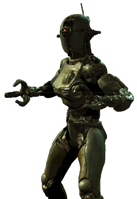 Assaultron) - істота Fallout 4, довоєнний робот. 