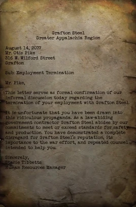 Notice of termination