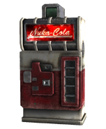 A Nuka-Cola vending machine as it appears in Fallout 3 and Fallout: New Vegas