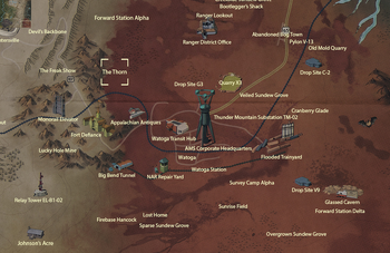 Fo76 The Thorn map