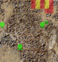 A trader and guards only occurs in Wilderness 1, far north of Modoc.