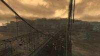 The Pitt bridge from the sniper nest