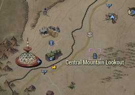 Central Mountain lookout map