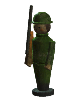 Wooden soldier toy