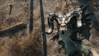 The Sole Survivor's view when being picked up by a deathclaw