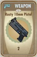 Rusty 10mm pistol card