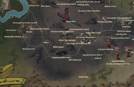 Red rocket filling station map