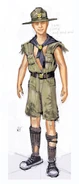 Wasteland scout uniform concept art