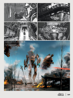 Airship/Liberty Prime attack concept art