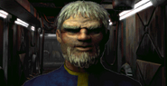 https://fallout.fandom.com/wiki/File:FO1_NPC_Jacoren_OVER_10.ogg "We've debated this before. You ought to know now, after being out there! You think the rest of us could survive that? Besides, I'd be out of a job! I'm management! It's not like I know how to do anything useful!"