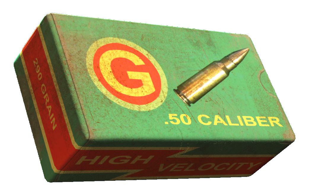 50 Caliber) — боеприпас Fallout 4. Крупный винтовочный патрон кали...