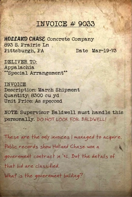 Holland Case invoice 9033