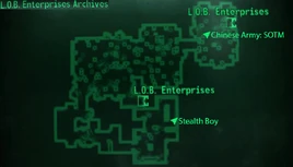 LOB Enterprises Archives loc map