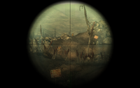 The surroundings of Vault 87 are guarded by several super mutants