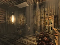 Same shack, with captive wastelander