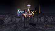 FNV Fabulous New Vegas sign at night