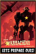 Anti-Chinese propaganda poster about the People's Liberation Army's Warmachine