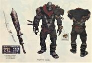 Armored nightkin concept art, Fallout: New Vegas Official Game Guide; Behind the Bright Lights & Big City