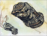 Power fist concept art by Adam Adamowicz