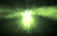 Glowing one emitting a radiation wave (Fallout 3) https://fallout.fandom.com/wiki/File:Npc_feralghoul_radiate.ogg