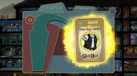 Three Dog's outfit, being unlocked in a lunchbox