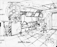 Control room, concept art by Anthony Postma