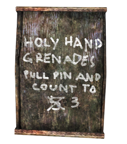 fallout new vegas holy hand grenade