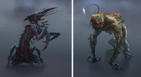 Fog crawler and angler concept art