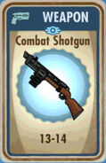 Combat shotgun card