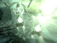 Glowing ones emitting a radiation wave in the White House in Fallout 3