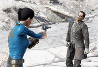 A player meets the Smiling Man in a rare random encounter
