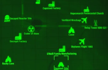 FO4 map Sentinel Site