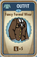 Fancy formal wear card