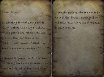 Henry's letter CV