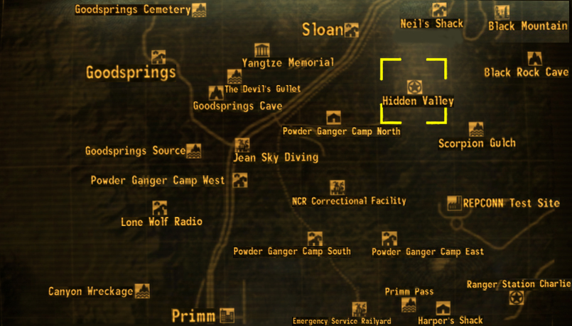 Fallout: New Vegas world map, Fallout Wiki